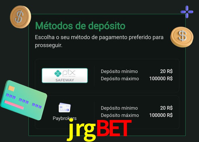 O cassino jrgbet oferece uma grande variedade de métodos de pagamento